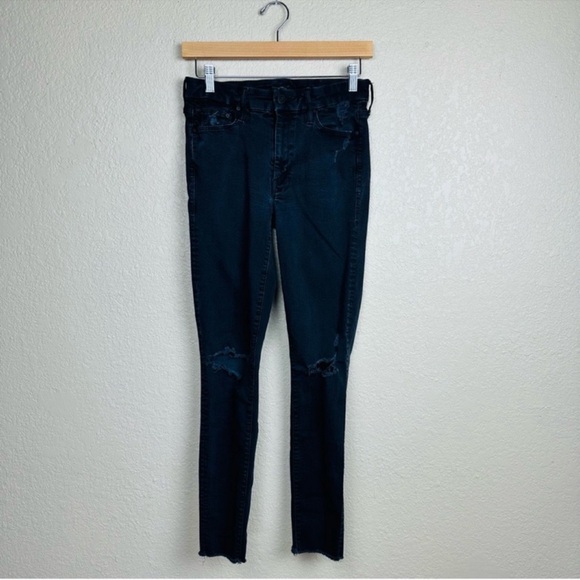 Mother Women’s Jeans The Looker Ankle Fray in Black Size 27 - Picture 3 of 11